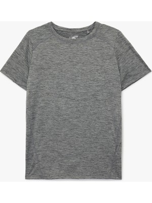 Kısa Kollu Bisiklet Yaka Reglan Kol Basic Spor Tişört