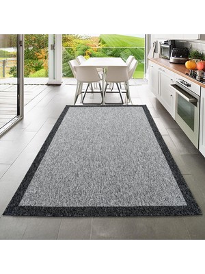Capri Modern Gri Sisal Dokuma Halı Salon Halısı Mutfak Balkon Halısı Koridor Halısı 13345A