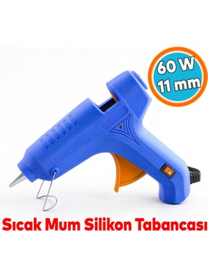 Sıcak Ince Mum Silikon Tabancası 11 mm 60W 190°C Hızlı Isınan Güçlü Yapıştırıcı Tabanca Ergonomik