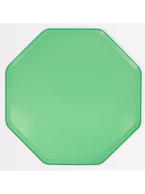 Meri - Emerald Green Dinner Plates - Zümrüt Yeşili Tabaklar (L) (X8)