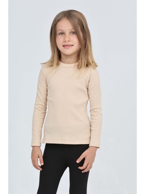 Toontoy Kız Çocuk Okul Omuz Çıtçıtlı Tişört