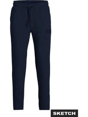 Jack & Jones JPST GORDON NEWPLUSH SWEA Lacivert Erkek Eşofman Altı