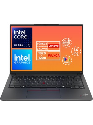 Lenovo Thinkpad E14 G6 Ultra 5 125U 32GB 512GB SSD 14" Wuxga Freedos Notebook 21M70092TX 003