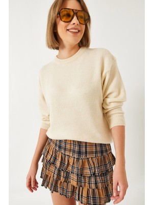 Shade Kadın Bisiklet Yaka Basic Kazak