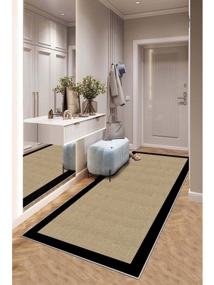 West Home Makinede Yıkanabilir Kaymaz Taban Leke Tutmaz Modernkesme Yolluk Mutfak Yolluk Halı Yolluk