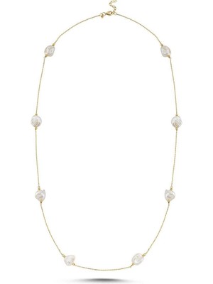 Barok Doğal Inci Zincir Kolye