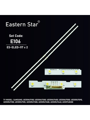 Eastern Star Es-Eled-117, Samsung, Ue55nu7100, Ue55nu7300, Ue55nu7400, Ue55nu7500, Ue55ru7090, Ue55ru7100, Ue55ru7105, Ue55ru7300, Ue55ru7400, Ue55ru7440, Ue55tu8300, Tv Led Bar