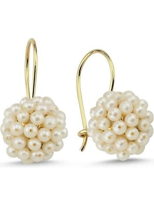 Doğal Inci Prenses Model Küpe