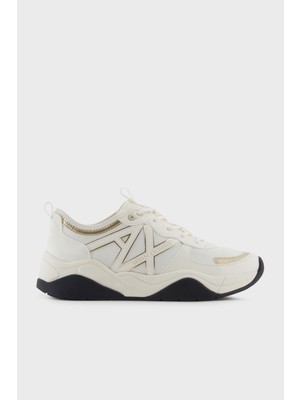 Armani Exchange Logolu File Detaylı Kalın Taban Sneaker Ayakkabı Bayan Ayakkabı XDX039 XV311 MZ128