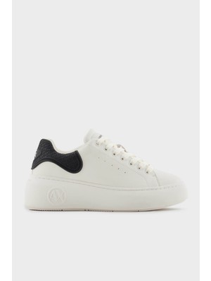 Armani Exchange Logolu Kalın Taban Sneaker Ayakkabı Bayan Ayakkabı XW002149 AF19528 M0017