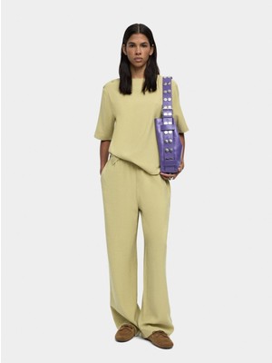 Beli Lastikli Dökümlü Pantolon