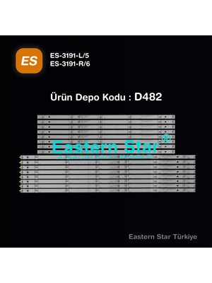 Eastern Star Es-3191, Phılıps 58pus7304/12, Lb-Gm3030-Gj0d22586x11pc09-L-S  58pc09-L  R: Lb-Gm3030-Gj0d22586x11pc09-R-S  58pc09-R, Tv Led Bar