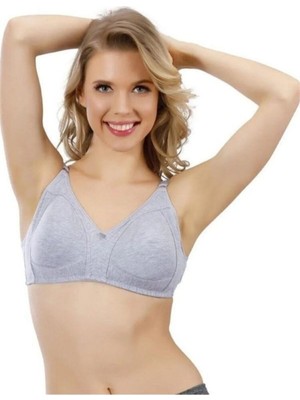 Büyük Beden Kadın Dikişsiz Penye Toparlayıcı Göğüs Küçülten Sütyen