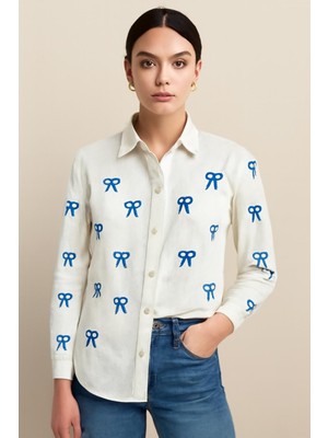 Flam Fiyonk Detay Gömlek