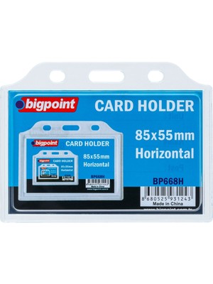 Akrilik Kart Kabı Yatay 85X55 Mm, 10 Adet, Sert ve Şeffaf Paket