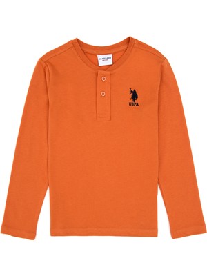 U.S. Polo Assn. Erkek Çocuk Bakır Bisiklet Yaka Sweatshirt 50314909-VR182