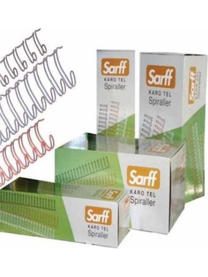 Beyaz Tel Spiral Karo 1-4, 100 Adet, Paket Halinde, Kaliteli ve Kullanışlı Ürün
