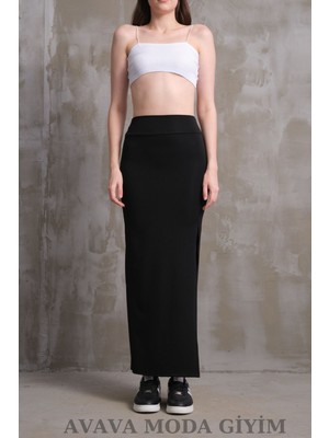 Uzun Kalem Etek Siyah Ottoman Kumaş