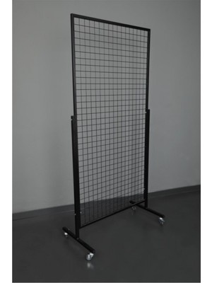Tekerlekli Sık Telli Tel Raf ve Duvar Askılığı, 90X190 Cm, Pratik ve Şık Depolama