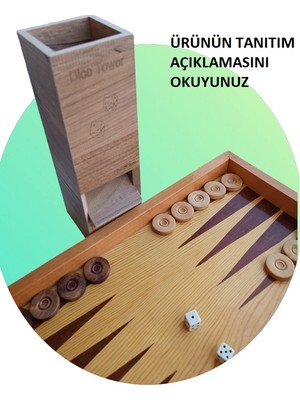 Elis Hediyelik Dice Tower, Tavla Zarı Kulesi ,Tavla Takımı Aksesuarı EH037