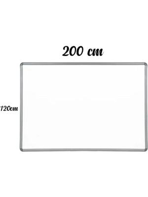 Beyaz 120X200 Alüminyum Çerçeve Lamine Yüzeyli Duvara Monte Yazı Tahtası