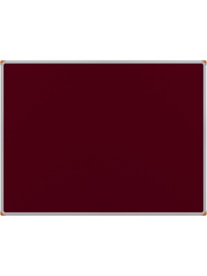 150X100 cm Bordo Kumaş Kaplı Alüminyum Çerçeve Pano