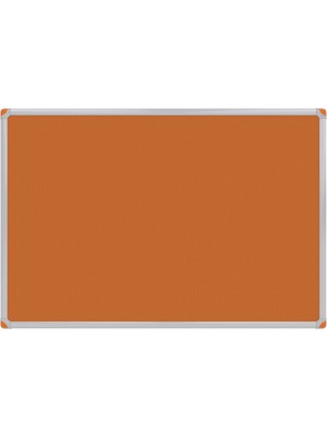 90X150 cm Turuncu Kumaş Kaplı Alüminyum Çerçeve Pano PAN958