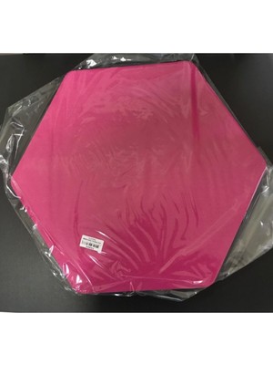 Eva Pano Altıgen, Pembe, Şık ve Modern Dekoratif Panel, Kolay Montaj