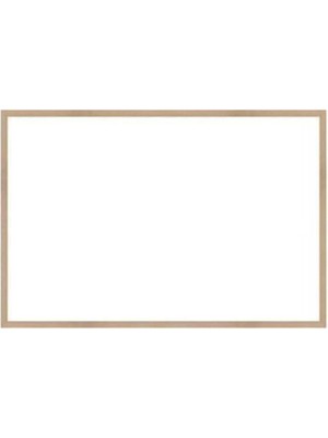 Doğal Ahşap Çerçeve Beyaz Tahtası 45X60 Cm, Şık ve Zarif Tasarım.