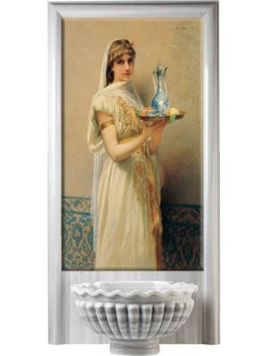 60X100 cm Dijital Baskı Türk Hamamı Seramik Panel, Şık ve Dayanıklı Dekoratif Ürün