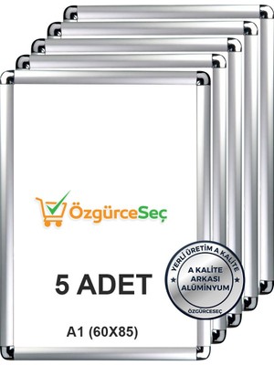 Gri 25MM Alüminyum Çerçeve Açılır Kapanır Rondo 60X485, 5 Adet
