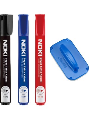 Renkli Beyaz Tahta Kalemi ve Silgi Seti, Kolay Kullanım, Canlı Renkler