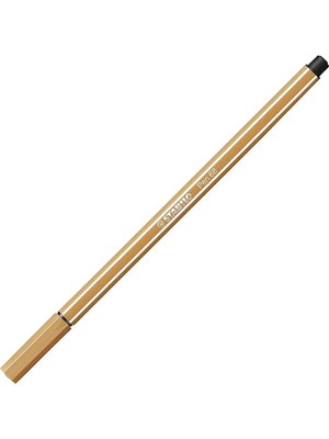 Koyu Kahverengi Keçe Uçlu Boya Kalemi Pen 68, Yaratıcı Çizim ve Boyama Aracı