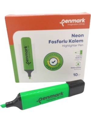 Neon Yeşil Fosforlu Kalem HS-505-02, Tekli