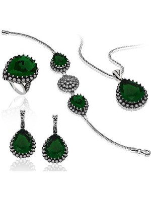 Hürrem Sultan Otantik 925 Ayar Gümüş Kadın Set
