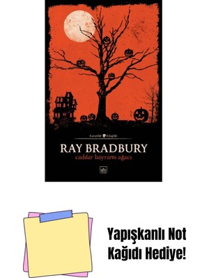 Cadılar Bayramı Ağacı + Yapışkanlı Not Kağıdı