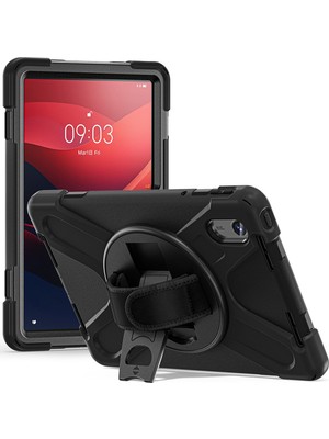 Nezih Case Lenovo Tab M11 / K11 / TB-330FU / TB-336FU Uyumlu Defender Standlı Askı Aparatlı Tank Silikon Kılıf