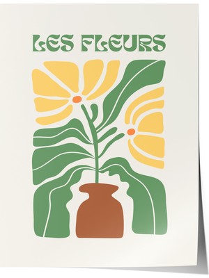Çerçevesiz Poster, Minimal Vazo Illüstrasyonu, Ofis Dekoru Poster No: 111652