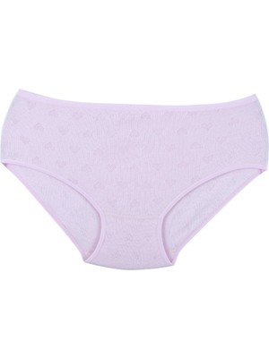 %100 Pamuk Transferli Ribana Slip Külot 103 Eko Paket (12 Adet)