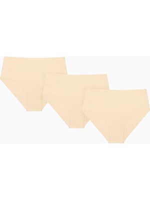 Iç Giyim Nbb 3'lü Lazer Iz Yapmaz Yüksek Bel Renkli Külot