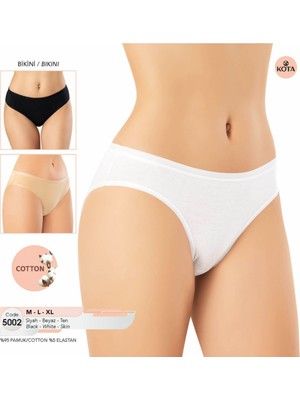 Iç Giyim Kota Pamuk&likra (6 Adet) Slip Külot
