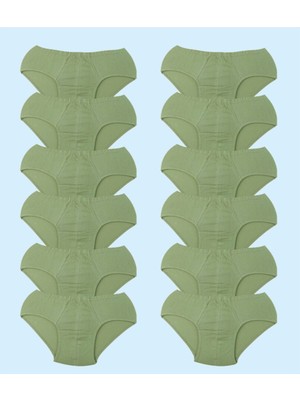 Ceylanoğlu %100 Pamuk Penye Erkek Slip Külot 002 (12 Adet)