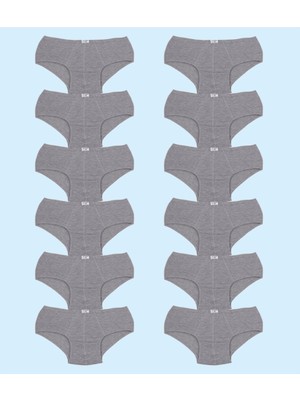 Ceylanoğlu %100 Pamuk Penye Erkek Slip Külot 002 (12 Adet)