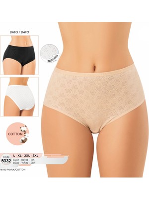 Iç Giyim Kota %100 Pamuk Büyük Beden (6 Adet) Bato Külot