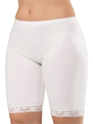 Iç Giyim Erdem Beyaz Kadın Uzun Şort Külot