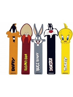 Sevimli Looney Tunes Figür Kitap Ayraç, Eğlenceli ve Kullanışlı Tasarım, Tek Adet