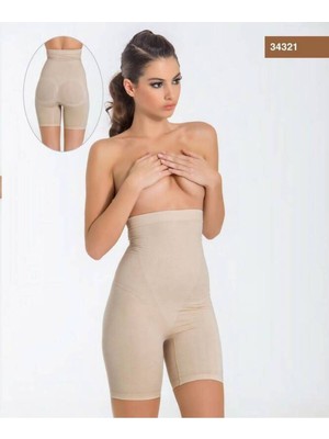 Miss Fit Parlak Paçalı Korse 34321