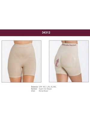 Iç Giyim Miss Fit Silikonlu Kaymaz Korse Boxer