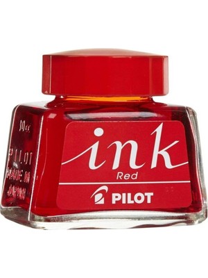 Kırmızı Dolma Kalem Mürekkebi, 30ML Şişe, Premium Kalite, Akıcı ve Parlak Ton