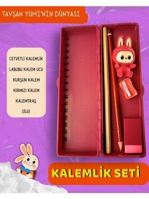 Renkli Kalemlik Seti, Kurşun Kalem, Kalem Ucu, Kalemtıraş, Silgi ve Çizim Araçları